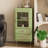 Green Solid + Manufactured Wood+Glass Display Cases-121575642