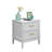 Walter 2 Drawer Nightstand with Charging Station, Bedside Table with Storage Drawers, Night Stand for Bedroom, End Table or Side Table for Living Room, 15.5" D x 18.7" W x 21.7" H, White-2105401151