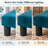 14.5" Modern Velvet Ottoman Footstool For Living Room-521621652