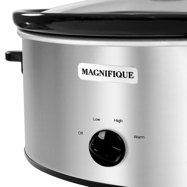 Magnifique Oval Slow Cooker 6 Quart / Stainless Steel / Manual