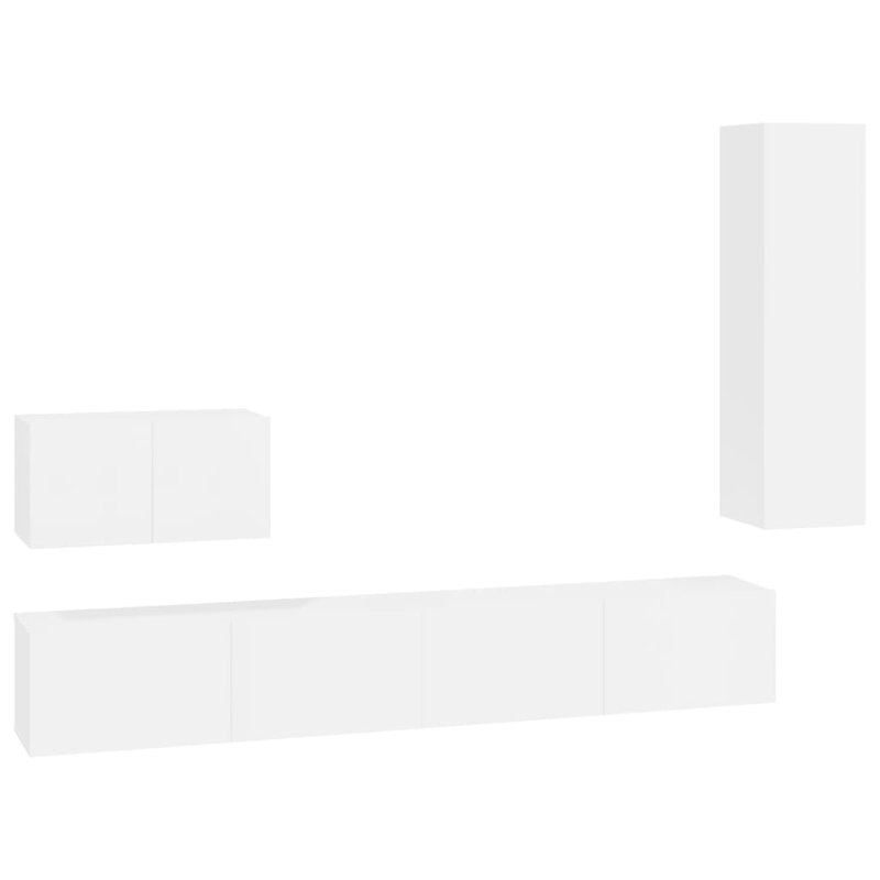 Siegfried Unfinished Entertainment Centre for TVs up to 50", 200cm, White