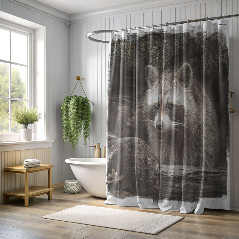 Geralynn Shower Curtain, 74"H x 71"W