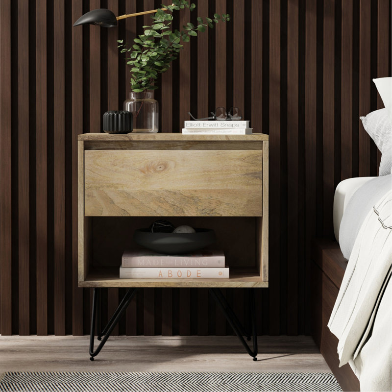 Table de chevet Hunter, Naturel