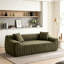 Canapé moderne, siège confortable rembourré, canapé 2 places avec 2 coussins, causeuse surdimensionnée pour le salon, aucun assemblage requis-1464406597