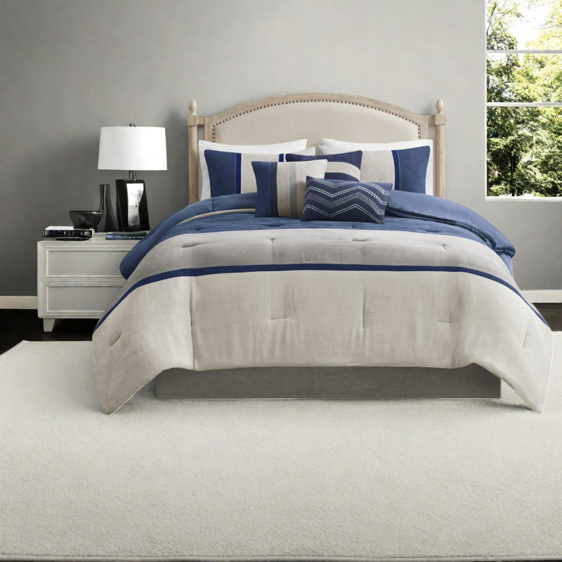 Piece Bedding Sets, Polyester King Faux Suede Rustic Home Bedroom