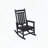 Oversized HDPE Rocking Chair with Wood Texture-1297838004