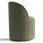 Upholstered Linen Swivel Desk Chair With Hidden Casters-2061523633