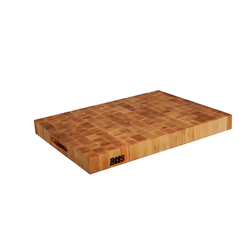 John Boos Chinese Chopping Block 2.25" End Grain Reversible, 24" L x 18" W, Maple