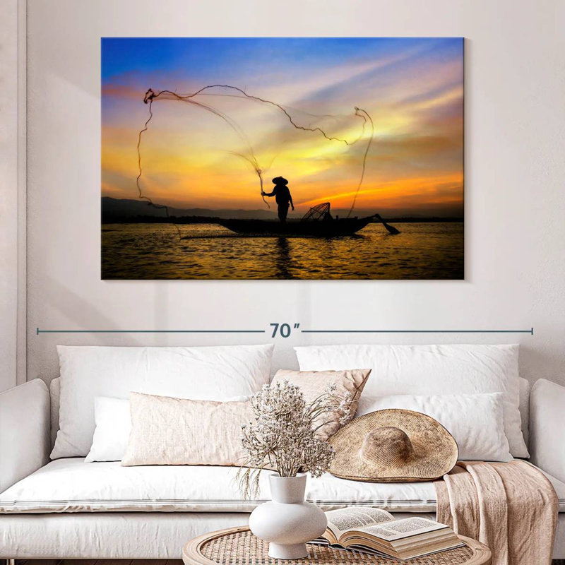 Senne Fisherman Casting Net, 34" H x 51" W