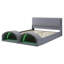 Lit gigogne double pour chat, plateforme en bois tapissier grand, maison pour animaux moderne