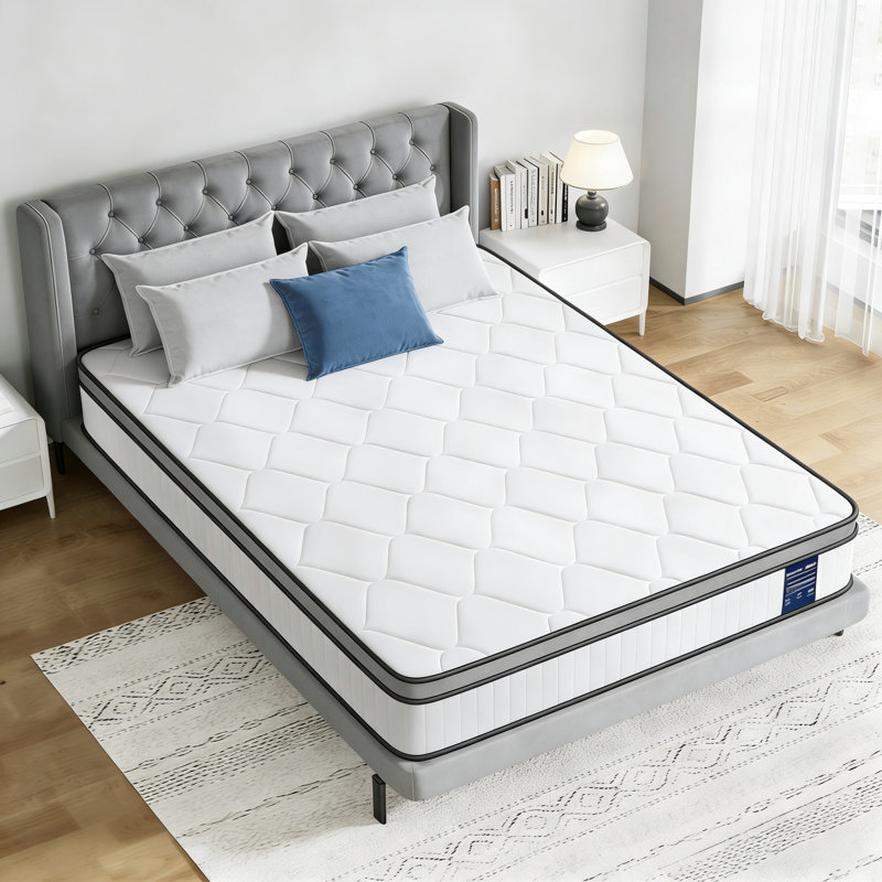 BedStory 14cm Medium Firm Hybrid Mattress With Motion Isolation Pocket Springs, Double (4'6)