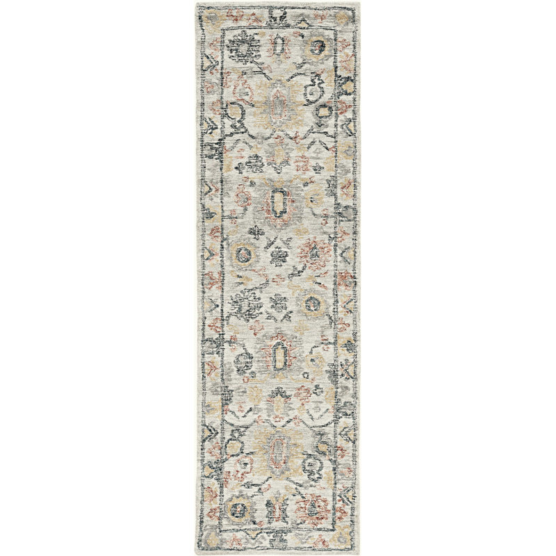 Tapis ivoire en laine 78 po x 114 po