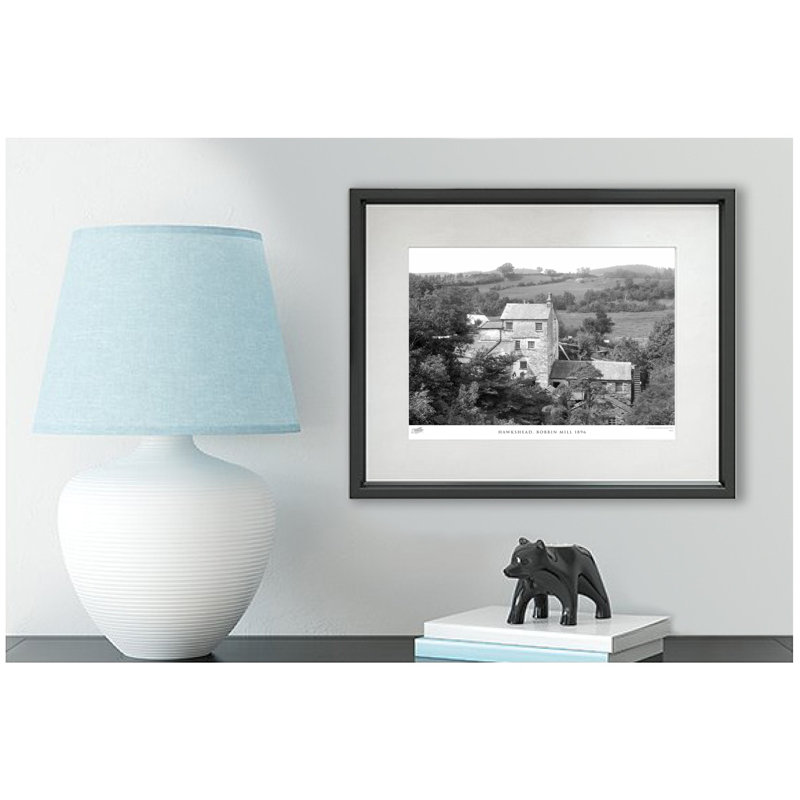 Hawkshead, Bobbin Mill 1896 by Francis Frith - Single Picture Frame Print, 60cm H x 80cm W x 2.3cm D