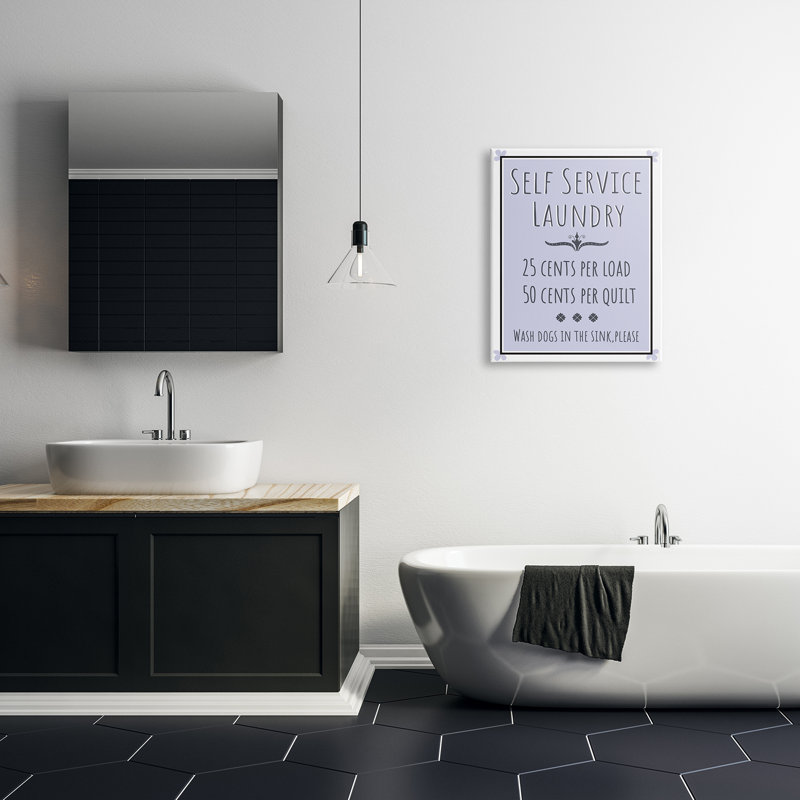 Laverie en libre-service - Publicité, Toile tendue, H 30 po x l 24 po