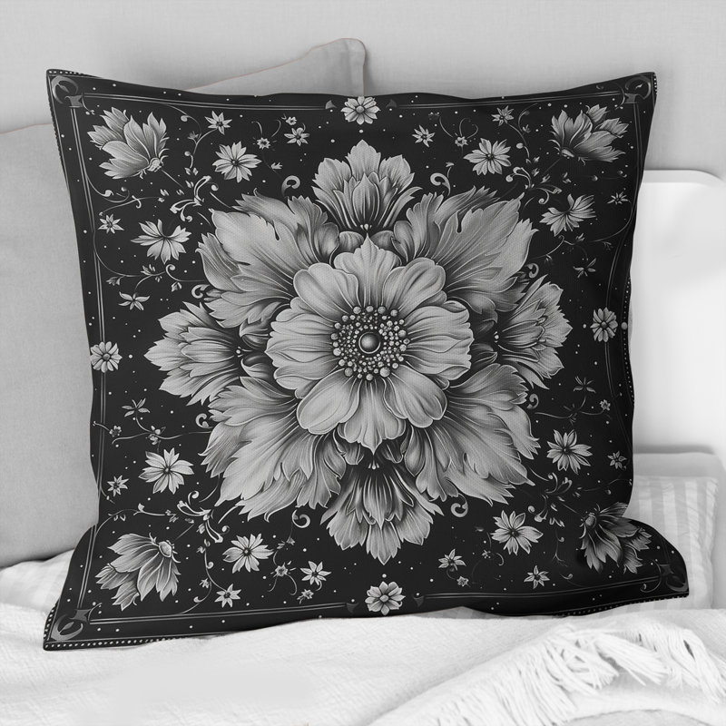 Coussin White White Diamond II - Traditional, H 16 po x l 16 po