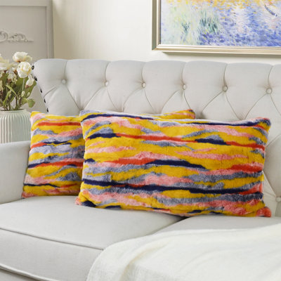 Abstract Backrest Cushion Cover