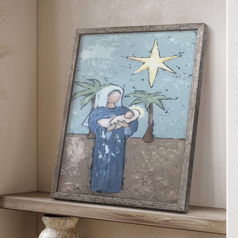 «A Silent Night II», reproduction encadrée - bois massif