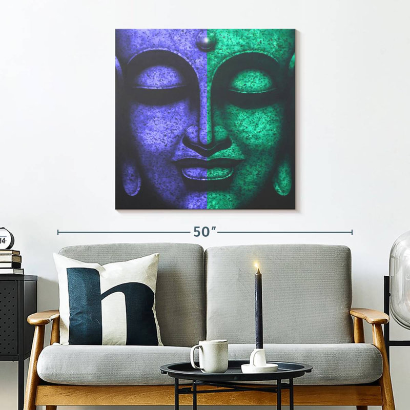 Leisha Sublime Buddha Face, 30" H x 30" W