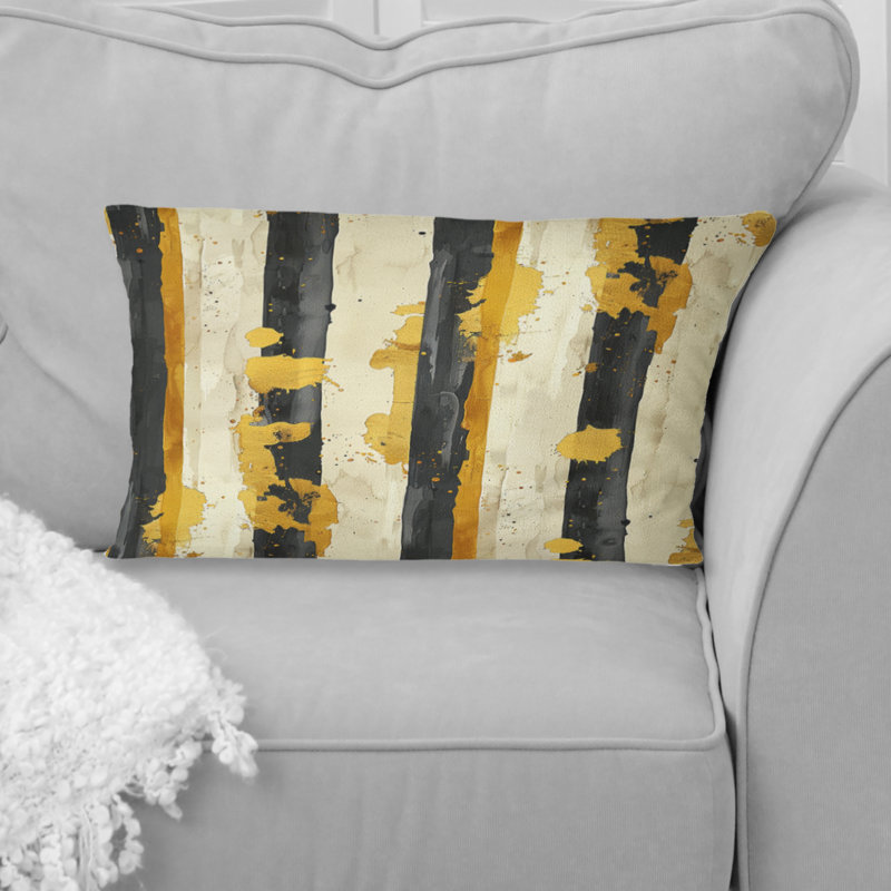 Coussin lombaire Sparkling Ivory Stripes I - Glam