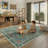 Goldene Animal and Insect Washable Floor Mat - Non-Slip Area Rug Non Slip Green Area Rug Low Pile Stain Resistant Throw Carpet for Dining Room-976712933
