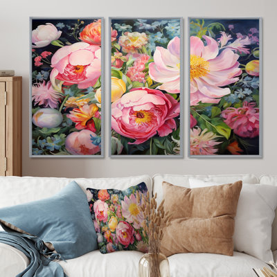 Fleurs roses printanières - fleurs sauvages