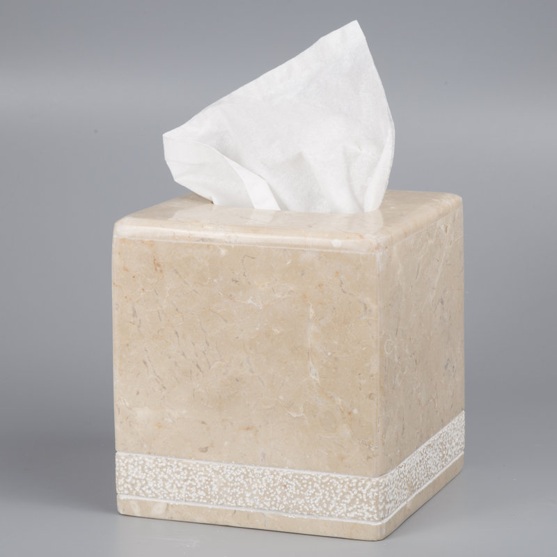 Marble Tissue Box Cover