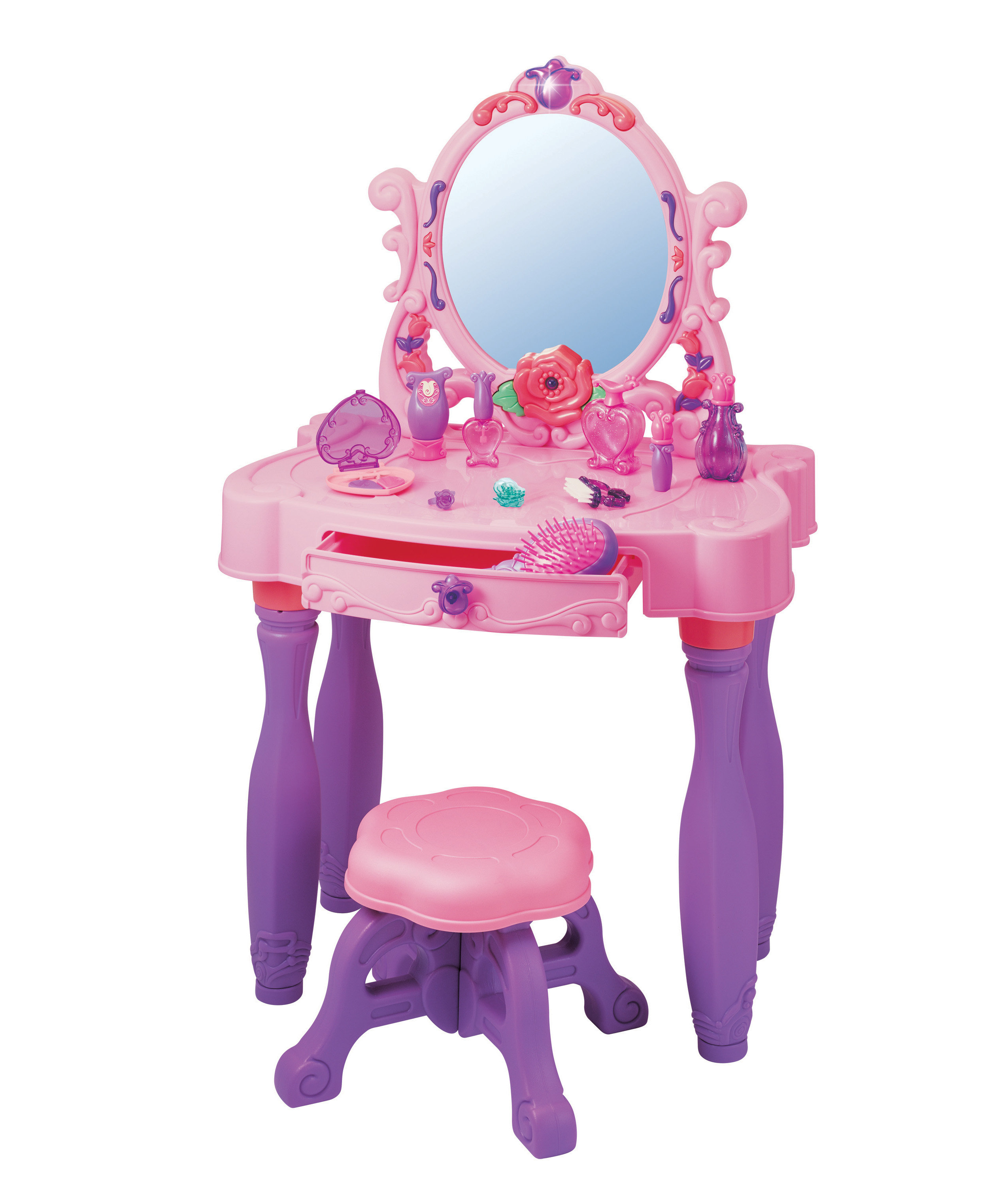 Zoomie Kids Staatsburg Kids Vanity Set with Mirror Wayfair