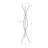 Coat Rack, Hall Tree, Free Standing, 3 Hooks, Entryway, 72"H, Bedroom, Black Metal, Contemporary, Modern