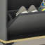 Rangement à chaussures en aluminium gris Drak