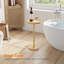 Table de bout ronde en bambou-910123400
