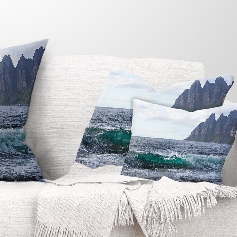 Coussin lombaire en norvège lofoten magnifique island