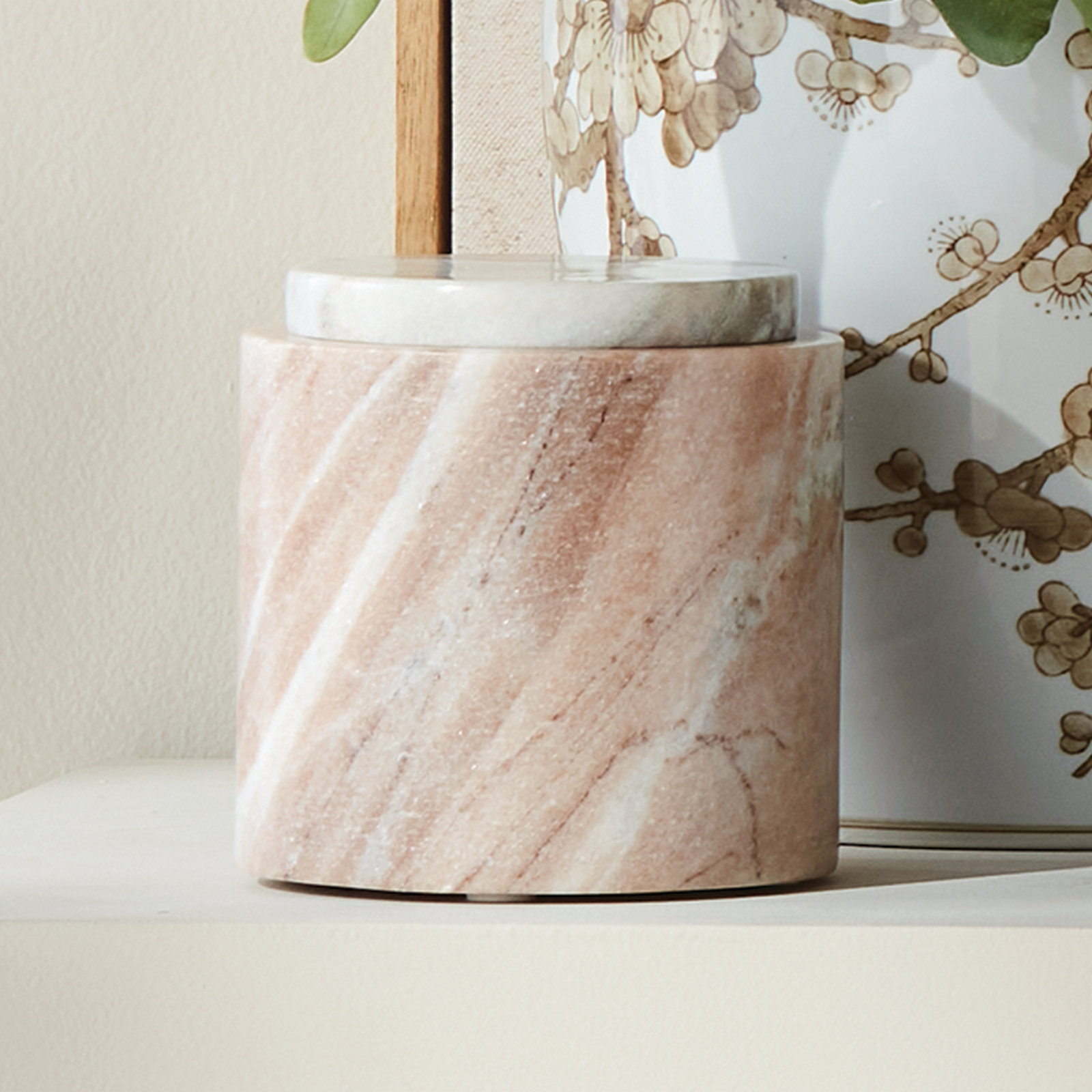 Jaqueline Round Lidded Storage Box, 4.5" H x 4.5" W x 4.5" D