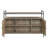 Rustic Oak & Black Finish TV Stand