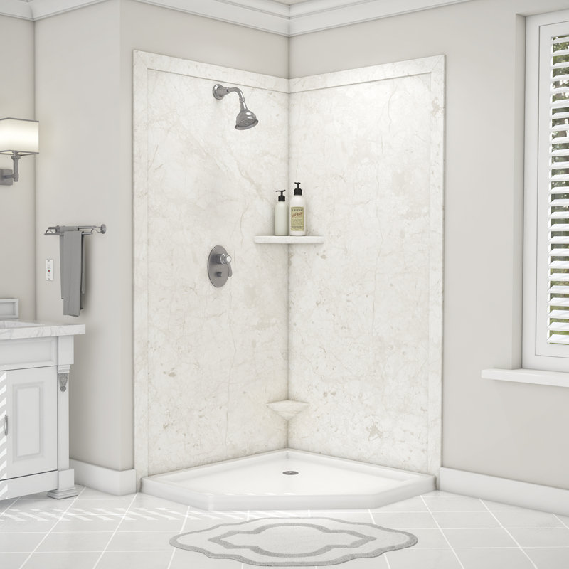 FlexStone 10" Shave Shelf in Botticino Cream, Botticino Cream