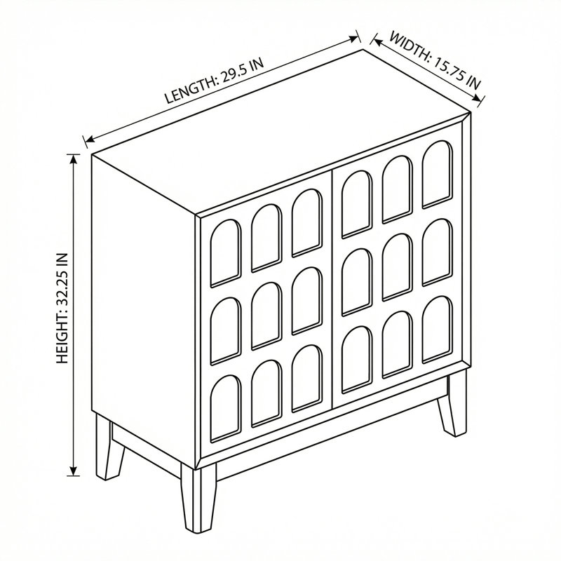 Armoire de rangement moderne à double porte avec miroir et tablettes amovibles pour l'organisation du salon, Dérive en mer