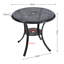 Kerkhoven Round Outdoor Coffee Table With Umbrella Hole , cm W cm D-756505821
