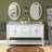 Hampton 60'' Double Bathroom Vanity with Top-441610880-441610883