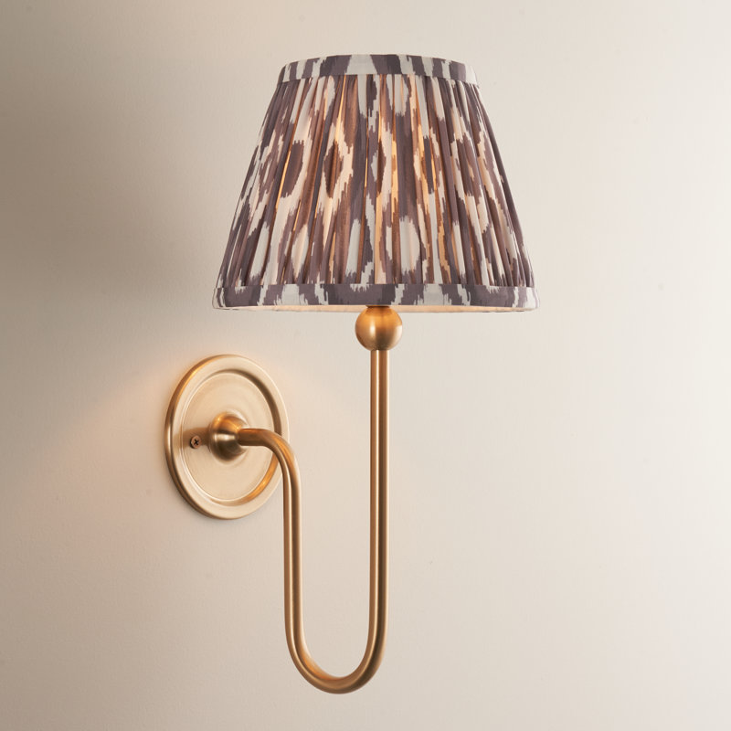 Santiago Steel Armed Sconce, Grey, 37cm H x 20cm W x 22cm D
