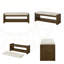 Charmant banc d'appoint de 40 pouces avec étagère à chaussures à tablette inférieure, sièges rembourrés pour le salon et la chambre à coucher, solution de rangement compacte et élégante-473719145-487863693