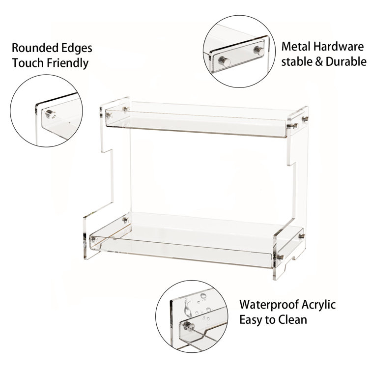 Acrylic Cosmetic Organizer Countertop Storage Display – All About Tidy