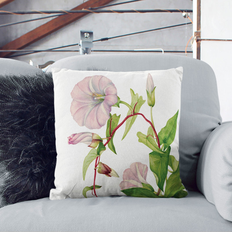 Hedge Bindweed Square Throw Cushion, 55cm H x 55cm W x 20cm D