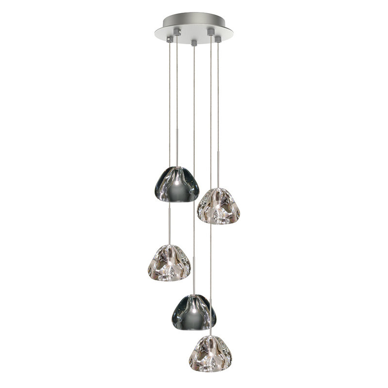 Blob II 5 - Light Cluster Pendant, Satin Nickel