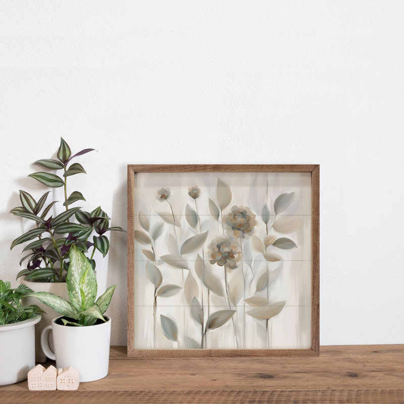Fleurs en brun clair