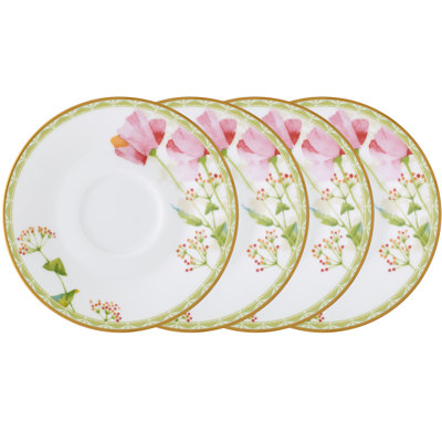 Soucoupes à pavot Noritake, 6 po