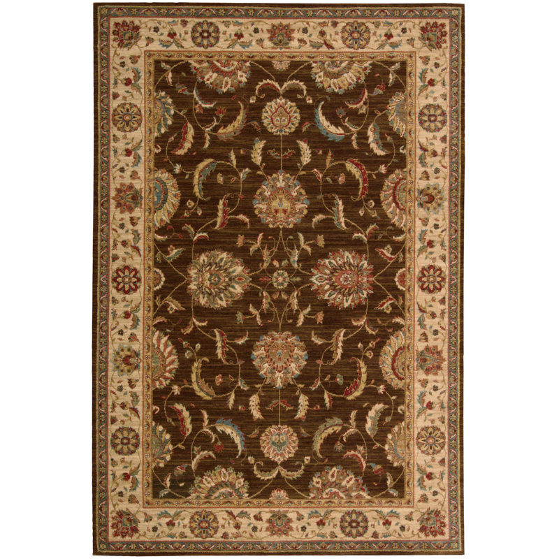 Crownover Wool Oriental Indoor Rug, Rectangle 5'6" x 8'3"