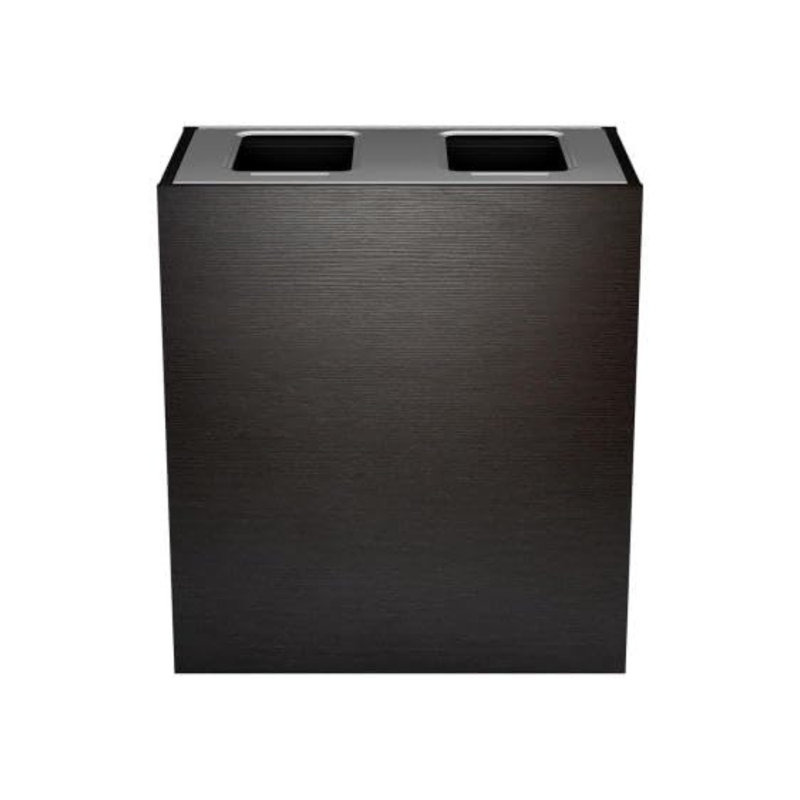 Poubelle de recyclage et de poubelle de style moderne Sturdy Essentials Stratus, Brise de l'Ouest