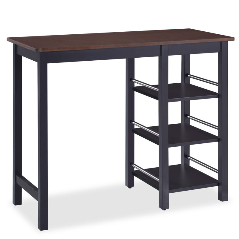 Stephenson 2 - Person Dining Set, Black/Brown