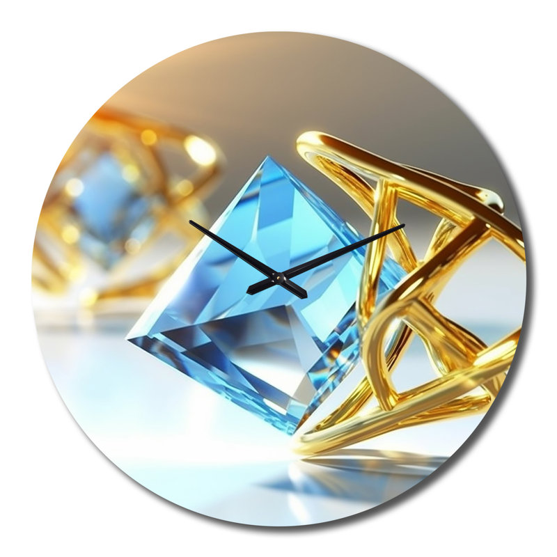 Horloge murale Atomic Abstraction Photonic Crystals I, Très grand