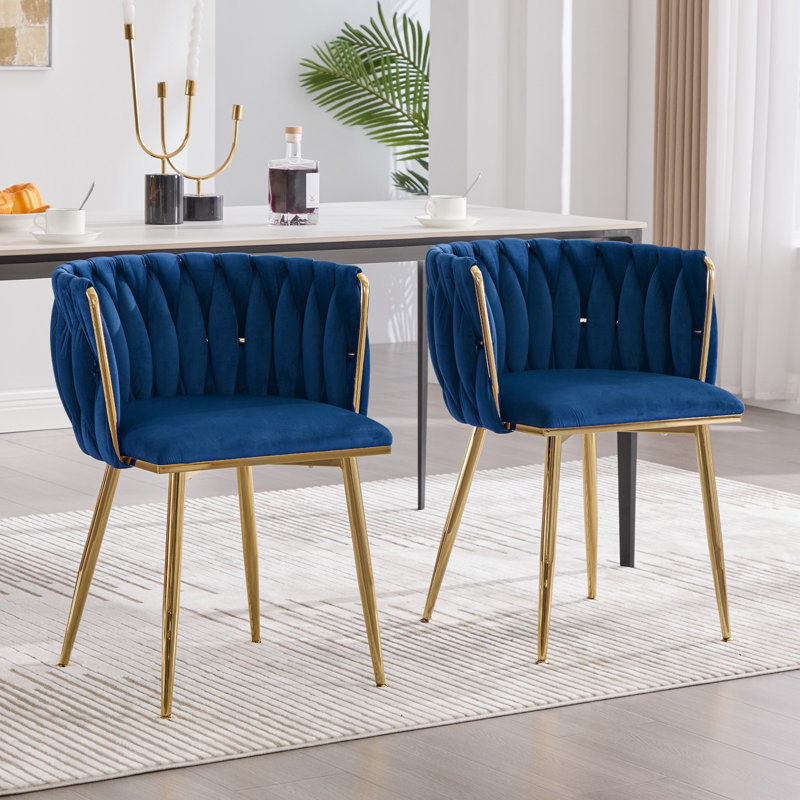 Landreneau Dining Chairs, Navy