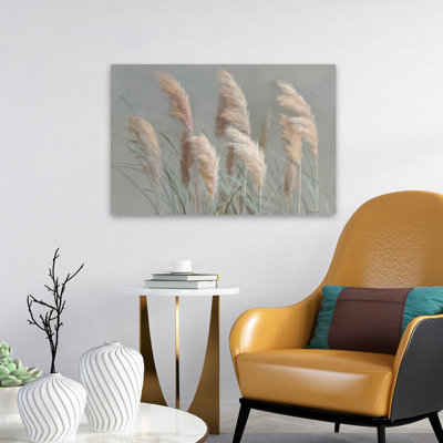 Pampas de jardin sur fond gris